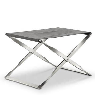 China (Height) PK91 Adjustable Solid Stainless Steel Stool With Canvas for sale