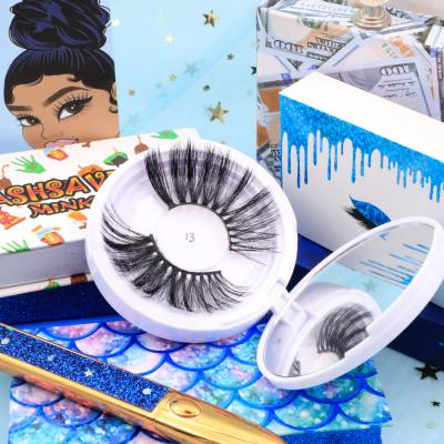 China Durable Factory Price Customized Box Fiber Eyelash False Lashes Strip Hand Made Silk Eyelashes for sale