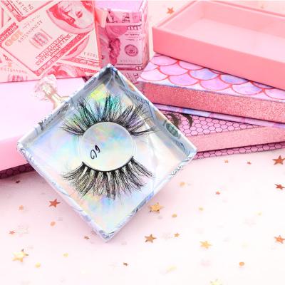 China 100% wholesale durable Mink Eyelashes Luxury Mink Eyelash 25mm handmade with wicks packaging box for sale