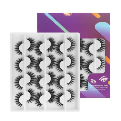 China Flurry Curly 12 Pairs High Quality False Eyelashes Private Label With Custom Package Box for sale