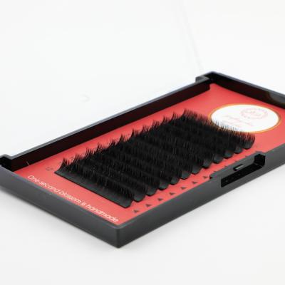 China Soft Luxury Colored Volume Fans Lash Extensions Individual Colored Eyelash Extension for sale