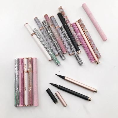 China Black Color Waterproof Eyeliner Pen Self Adhesive Eyeliner Liquid For Sticker Eyelashes No Blooming Makeup Tool for sale