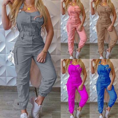 China Breathable 2022 Women Clothing Summer Fashion Bodycon Overalls Pants Girls Winter Clothes One Piece Overalls For Ladies for sale