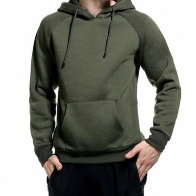 China Breathable Pure Color Standard Pullover Sweater Cotton Fleece Tracksuit Hoodie With Front Pocket Pullover Hoodie Men for sale