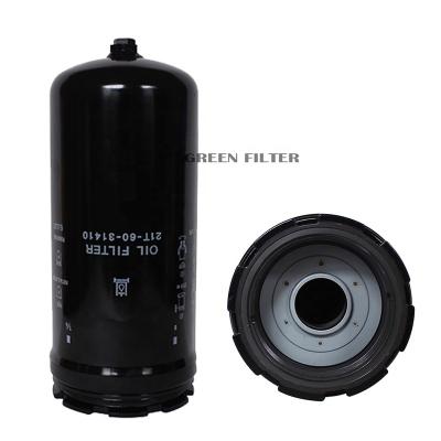 China OIL FILTE/R/FUEL FILTER GreenFilter-14X-49-61410 auto spare parts filter factory heavy duty truck parts filter USE FOR KOMATSU 21T-60-31410 for sale