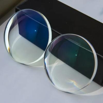 China Single Vision TYSION Optical Goggles Lenses Index 1.56 Green Single Vision HMC Resin Lens for sale