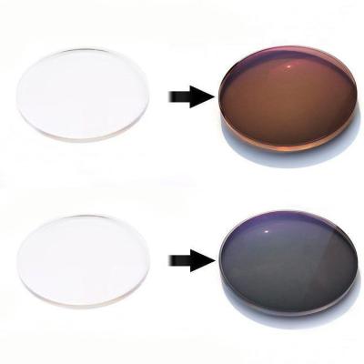 China Gray Lens Photochromic Cheap Fast Optical Change HMC 1.56 Single Vision Photo Lenses for sale