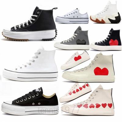 China Fashion Trend Designer 1970 shoes Red Heart 1970s Big Eyes Chuck Hearts 70s Hi Skate Thick Platform Shoes Classic Canvas Materials Sneakers for sale