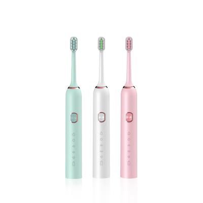 China Factory Price Intelligent Rechargeable Automatic Sonic Whitening Battery Operated Oral Hygiene Customized Electric Toothbrush for sale