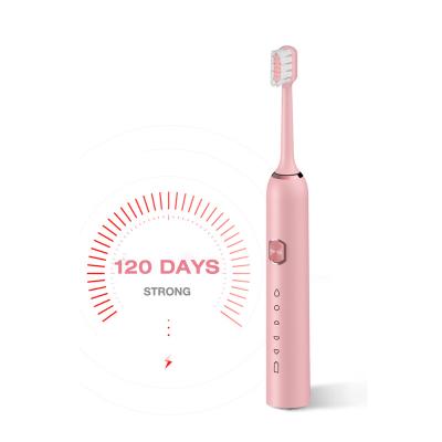 China Battery Operated Men And Women Electric Toothbrush Couple Houseehold Whitening Waterproof Ipx7 Sonic Toothbrush Ultrasonic Automatic Tooth Brush for sale