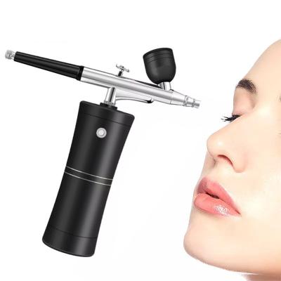 China Skin Tightening Portable Home Use Water Jet Skin Jet Cordless Compressor Hydrate Oxygen Injector for sale