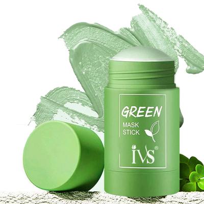 China Moisturizer Moisturizer Skin Care Beauty Products Private Label Skin Repair and Acne Remove Organic Green Tea Musk Clay Mask Stick Green Stick for sale