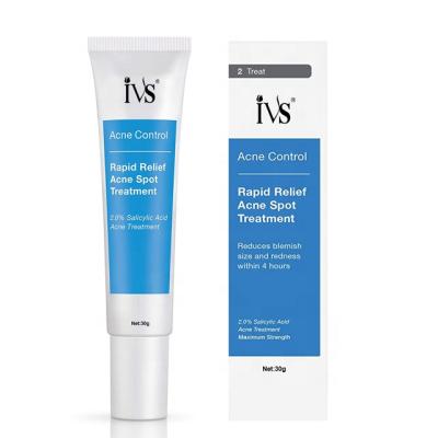 China Acne Treatment Private Label Face Skin Care Product Acne Spot Treatment Cream To Fast Acne Relief That Reduces Blemish Size And Redness Cream for sale