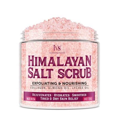 China Exfoliator Exfoliator Wholesale High Quality Private Label Body Skin Care Product Smooth And Moisturize To Exfoliate Himalayan Salt Body Scrub for sale