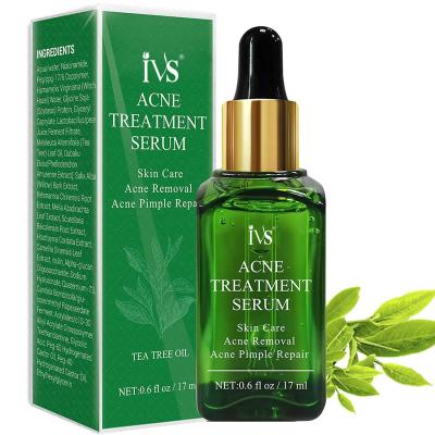 China Wholesale Moisturizer Private Label Face Skin Product Tea Tree Acne Treatment Serum For Clearing Severe Acne, Breakout, Pimple Remover for sale