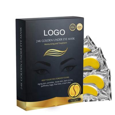 China Anti-Puffiness Anti-Puffiness 24K Gold Eye Mask, Protect For Puffy Eyes And Bags, Dark Circles Deep Moisturizing Improve Elasticity for sale