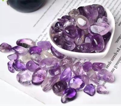 China Hot Selling Natural Amethyst Gravel Crystal Stone Tumbled For Raw Degaussing /Healing From China for sale