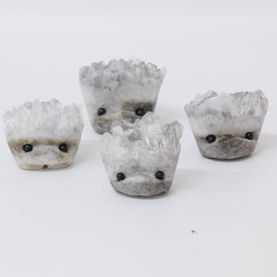 China China Wholesale Natural Crystal Hedgehog Raw Crystal Cluster Stone Crafts for sale