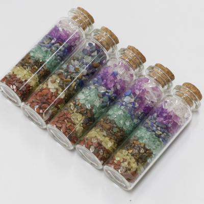 China China Wholesale Small Natural Gemstone Crystal Bottle Crystal Chip Handwork In Stock for sale