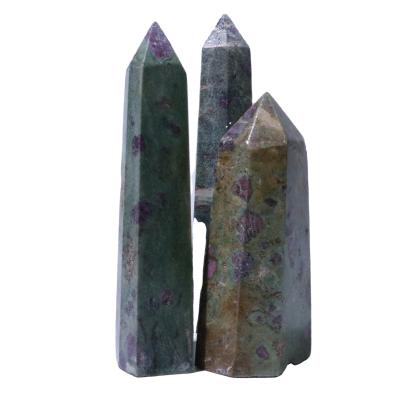 China Wholesale High Quality Natural Crystal from China Crystal Tower Point Crystal Ruby Zoisite for Decoration for sale