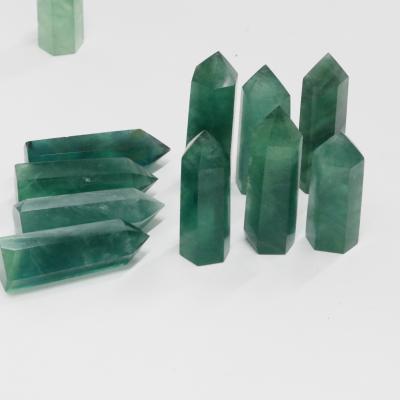 China China Wholesale Natural Fluorite Crystal Point Green Fluorite Crystal Tower For Healing for sale