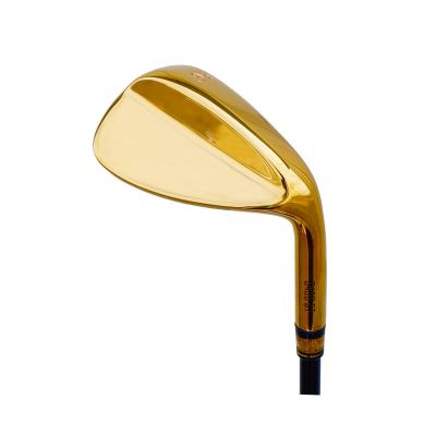 China Custom Carbon Steel Quality Casting Gold Wedge Golf Club Head for sale