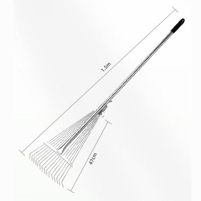 China SOLUDE 15 Teeth Garden Rake Grass Rake Garden Tool Grass Rake Garden Tool for sale