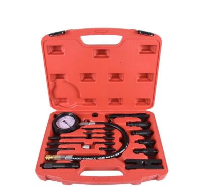 China SOLUDE Automotive Diesel Compression Test Customized Tool Professional 16PCS Diesel Engine Cylinder Compression Tester Kit Set With Case for sale