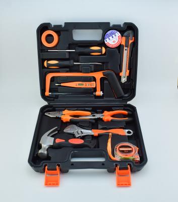 China Durable+Portable+Comfortable Handle+Small Package SOLUDE Home Repair Tool Kits, 12 Pieces Saw Pliers Set General Household DIY Tools Tool Kit with Storage Plastic Case toolbox for sale