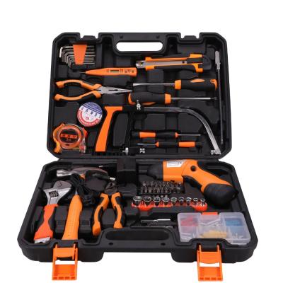 China Durable+Portable+Comfortable Handle+Small SOLID Pack Electric Kit With Plastic Toolbox Storage Case Of 115 Piece Screwdriver Household DIY Tools for sale