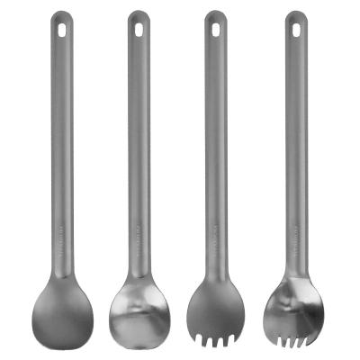 China Ti53 Ti54 Disposable Pure Titanium Spork Spoon And Set Is High Temperature Resistance For Travel Outdoor Camping Hiking Tableware for sale