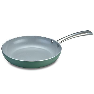 China American Induction 26cm/3.8mm Ceramic Coated Aluminum Bottom Hot Selling Frying Pan Style Nonstick Casserole Pan for sale