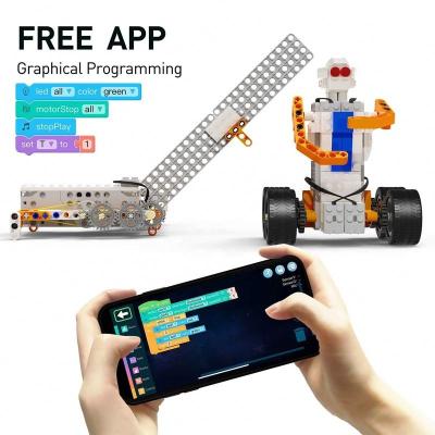 China Electronic Toy Best Sell Amazon Stem Robot Block Programming Educational Building Blocks 30+-In-1 Toy For Kids for sale