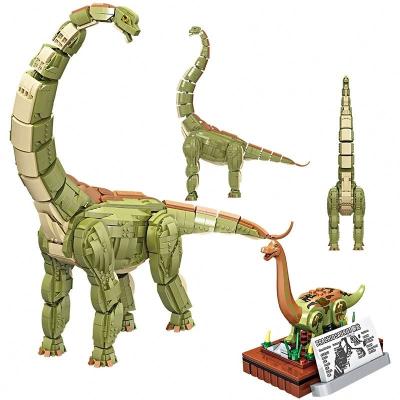 China Toy Forange High-Tech Animal Series Building Blocks Dinosaur Tyrannosaurus Brachiosaurus Bricks Toys For Children Gifts for sale