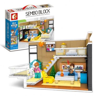 China Nordic Home Indoor Creative Children's Blocks Toy Sembo 601501 Building Block Electronic Street View Play Room Toys Dropshipping for sale