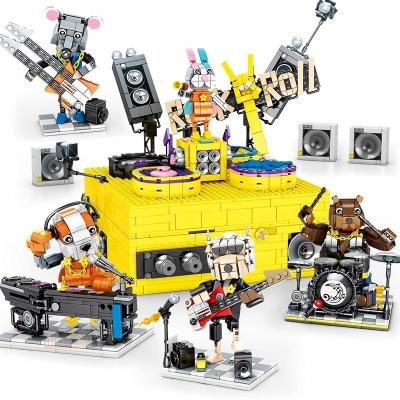 China Creative DIY Building Brick SY7899 MOC APP Motorized Party Animal Stage With Speaker Model Assembly Sets DIY Music Box Building Block Bricks for sale