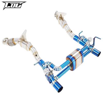 China Engine Catback Exhaust For Ferrari 488 3.9 2015 - Titanium Exhaust Control Valve High Performance Alloy Catless Downpipe for sale