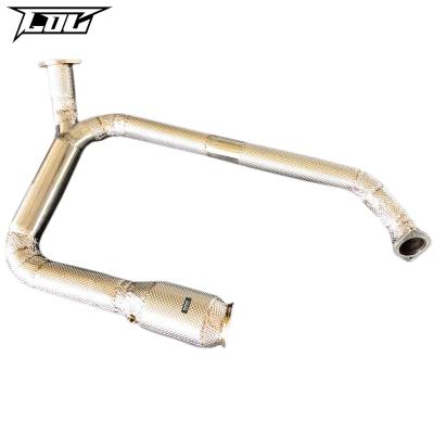 China Engine Downpipe For Porsche 718 2.0T 2016+ Performance Muffler Exhaust System Stainless Steel Exhaust Downpipe for sale