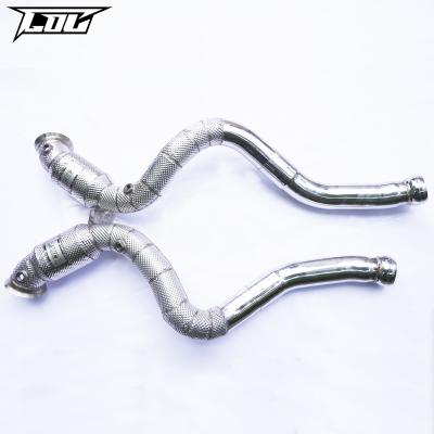 China Engine Downpipe For Benz C63 W205 4.0T 2014+ Performance Automotive Accessories Pipe Stainless Steel Downpipes Exhaust Downpipe for sale