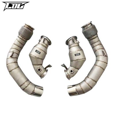 China Engine Downpipe For BMW M5 M6 4.4T 2013+ Car Exhaust System Stainless Steel Exhaust Downpipe Performance Automotive Accessories for sale