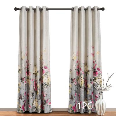 China Modern Luxurious Fancy Blackout Pattern Blackout Curtains Window Curtains Digital Printed Ready Made Living Room for sale