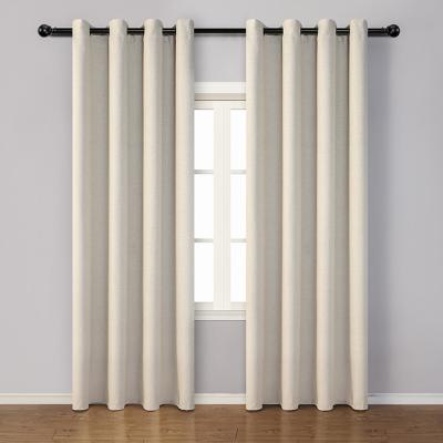 China Other Newest Arrival 2021 Solid Yarn Dyed Modern Style Blackout Curtain Living Room for sale