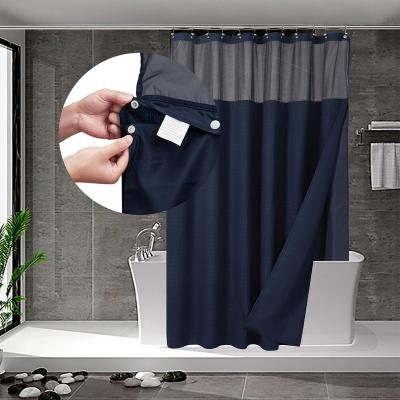 China 2021 Sustainable New Design Waterproof Custom Bathroom Curtain Plus Shower Curtain With Liner for sale