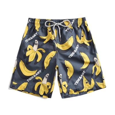 China 2022 Anti-wrinkle custom logo man shorts men's sports shorts printed all over print drawstring summer fashion mesh beach casual shorts for sale