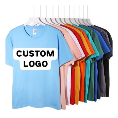 China Custom Made Anti-wrinkle OEM T-shirts with Custom Logo Printed Plus Size 100% Cotton Oversized T-Shirts Mens T-Shirts for sale