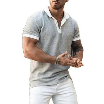 China 2022 Summer Men's Casual Frontier Lapel Polo Short-Sleeved T-shirt Men's Anti-Wrinkle Polo Shirt Fashion Top for sale