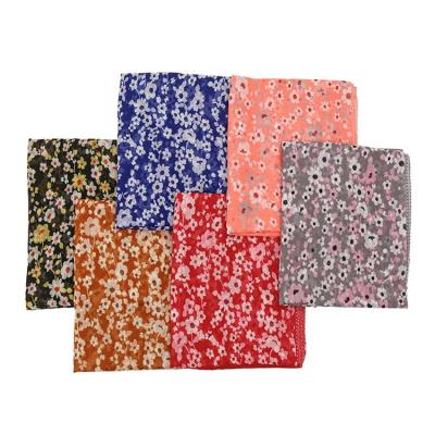 China Muslim Woman Shawls Malaysia Headscarf Islamic Polyester Hijab Wraps Floral Printed Muslim Women Veil Hijab Scarf for sale