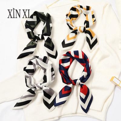 China Print Silk Female Light Square Bandana Wrap Shawl Lady Hair Neck Scarves Silk Scarf for sale