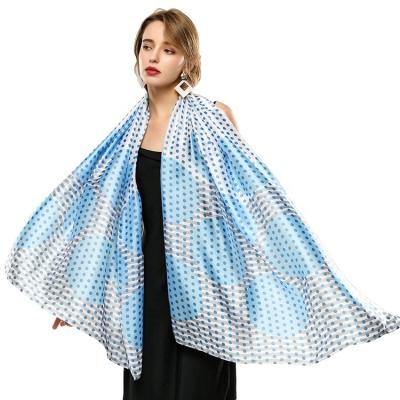 China Rayon Drop Shipping Fashion Winter Women Soft Wraps Dots Printing Custom Warm Scarves Casual Shawls Main Scarf for sale