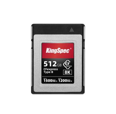 China Build Quality Kingspec CFexpress Plastic 512GB Professional Card For 4K Video Memory Raw Card For Camera for sale